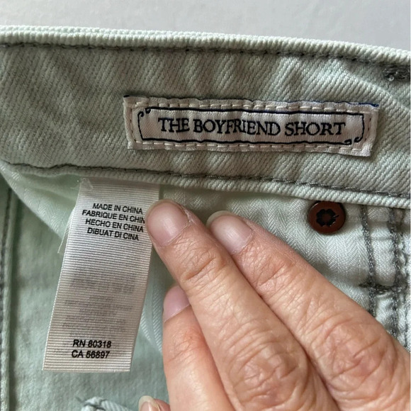 Lucky Brand "The Boyfriend Short" pastel green  button fly shorts 6/28 - Picture 6 of 9